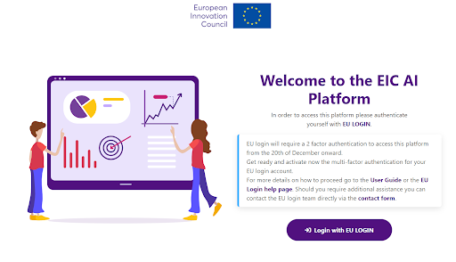 EIC platforma za prijavu na EIC Accelerator