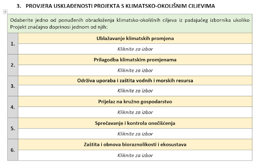 Provjera usklađenosti potrebna za dobivanje investicijskog zajma iz NPOO